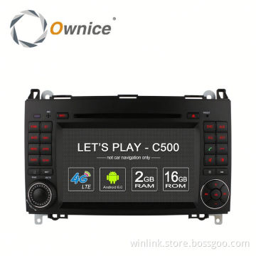 Ownice C500 4 Core Android 6.0 2G ram 16G ROM car GPS navi for Mercedes Benz A-W169 B-W245 Support OBD BAD TPMS 4G
